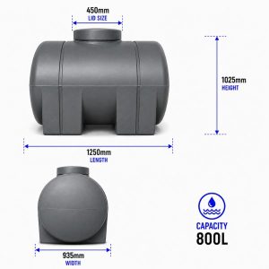 Horizontal 800L Storage Tank